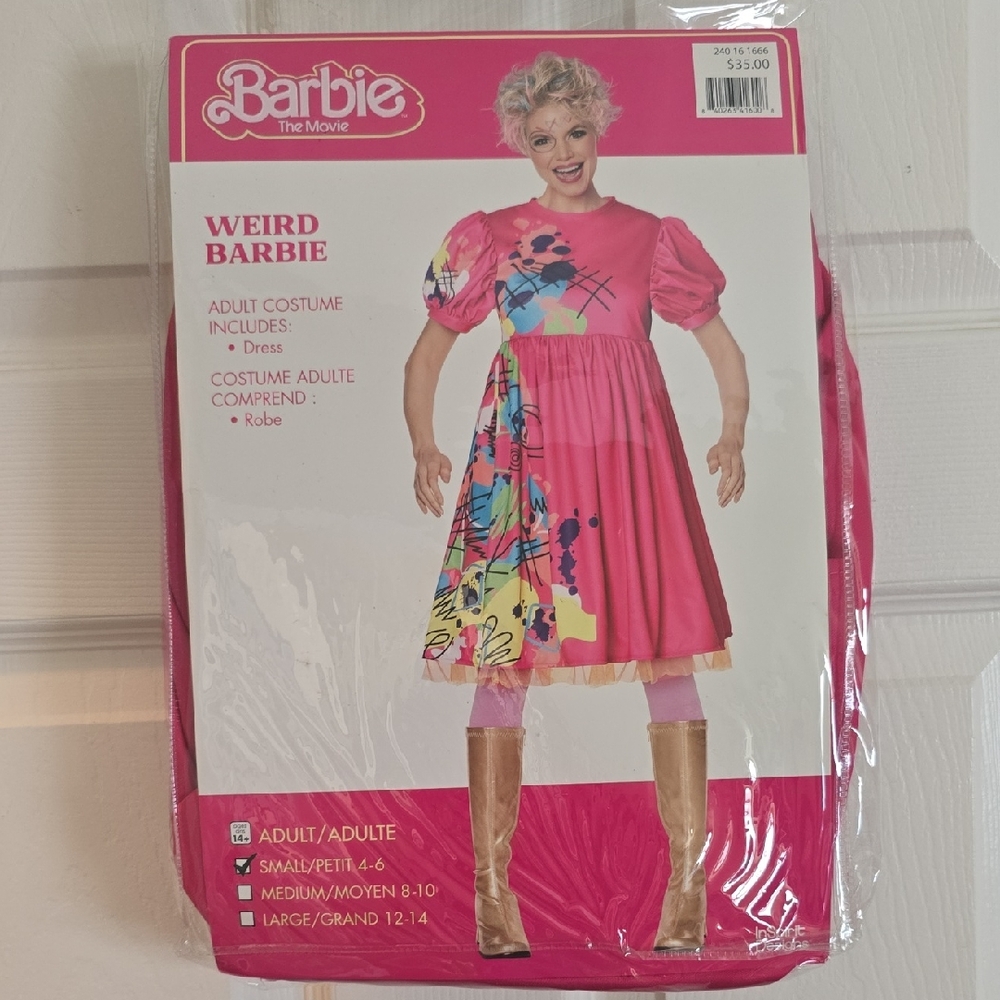 Barbie Vibrant Costume Dress - Pink and Multicolor